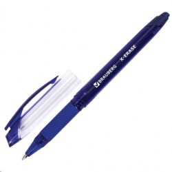 Ручка пиши-стирай Brauberg 143333 гелевая синяя, с грипом "X-ERASE" узел 0,7мм,линия 0,35мм
