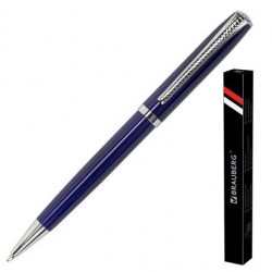 Ручка подар. Brauberg 141409 Cayman Blue  РШ синий, корпус синий,  0,7мм карт. упаковка