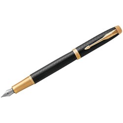 Ручка подар.  IM РП Premium Black/Gold GT 0,8мм синяя  1931646 (Parker)