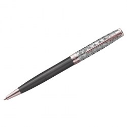 Ручка подар.  SONNET РШ Premium Metal&Grey PGT 1,0мм черный поворот 2119791 317507 (Parker)