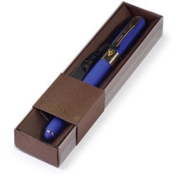 Ручка шариковая Bruno Visconti 20-0125/091 "Monaco" синяя 0,5мм ярко-синий корпус, коричневая коробк