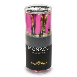 Ручка шариковая Bruno Visconti 20-0125/18 "Monaco" синяя 0,5мм розовый корпус