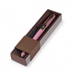 Ручка шариковая Bruno Visconti 20-0125/181 "Monaco" синяя 0,5мм розовый корпус, коричневая коробка