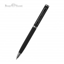 Ручка шариковая Bruno Visconti 20-0298 "Firenze" синяя автомат, 1,0мм черный корпус