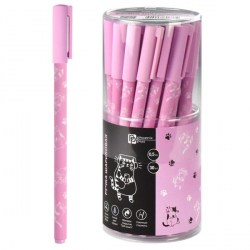 Ручка шариковая Феникс 67400 "Коты" синяя 0,5/0,35мм