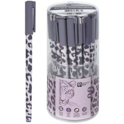 Ручка шариковая Феникс 71857 "ЛЕОПАРД СИРЕНЕВЫЙ" синяя 0,5/0,35мм