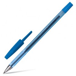 Ручка синяя Beifa 927 шариковая прозрачный корпус 0,5мм 020324
