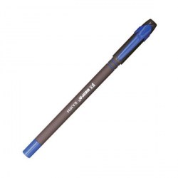 Ручка синяя Beifa A-PLUS 0,7мм KА309500 серый кругл корп 064805