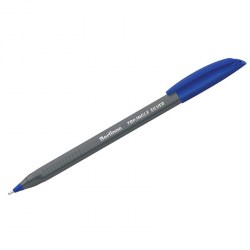 Ручка синяя Berlingo CBp_10792  Triangle Silver 1,0мм трехгранная, игольч стержень 206169