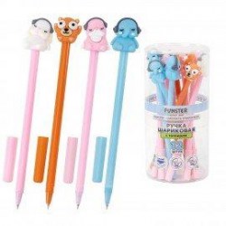 Ручка синяя Brauberg 144368 Funster TOPPER MIX 0,7мм, с топпером ассотри 