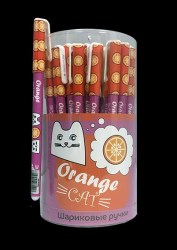 Ручка синяя Centrum 83992 "HAPPY CAT" шариковая 0,7мм 