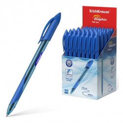 Ручка синяя ErichKrause 48188  Dolphin 1.2  0,8мм