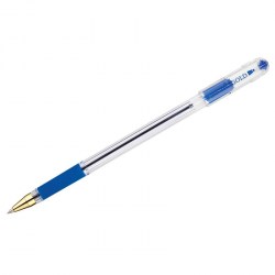 Ручка синяя MunHwa MC Gold BMC07-02 масляная 0,7мм рез/упор 229550