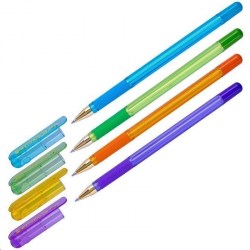 Ручка синяя MunHwa MC Gold MCL-02 масляная 0,5мм рез/упор, ассорти 280837