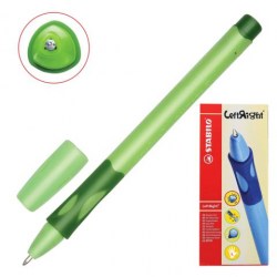 Ручка синяя STABILO Left Righ 6318/2-10-41 для левшей зеленый корпус