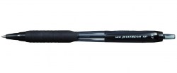 Ручка Uni SXN-101-07 авт. черная, рез/упор, Jetstream 0.7мм быстросохнущие чернила 68416