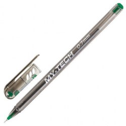 Ручка зеленая Pensan 2240 "My-Tech" масляная 0,7мм 143385