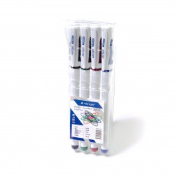Ручки гелевые  4цв. Alingar AL901A-4 резиновый грип, 0,55мм