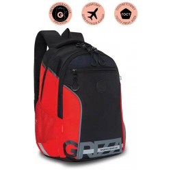 Рюкзак Grizzly RB-259-1m/1 черный/красный/серый