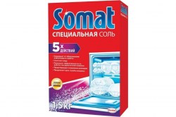 Соль д/посудомоечных машин SOMAT 5в1 1,5кг против накипи 604102/283840