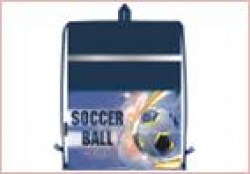Сумка для обуви Lamark SB0022-06 "Soccer Ball" 33*42см, карман на молнии, светоотражающая лента