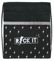 Сумка для обуви Schoolformat МОМК-РИТ "ROCK IT" 42х34см, с карманом 228012