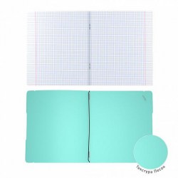 Тетрадь  48л  А5+ ErichKrause 53704 клетка FolderBook Pastel, съемная пластиковая обложка, мятная