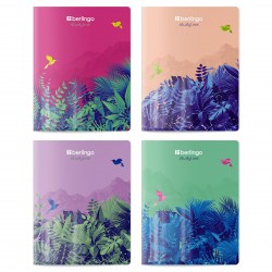 Тетрадь  48л Berlingo CBs_48S20 "Flower Art" клетка, софт-тач, ассорти 380576