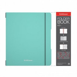 Тетрадь  96л. А5+ ErichKrause 53705 "FolderBook Pastel" клетка, съемная пластиковая обложка, мятная