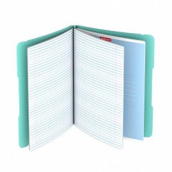 Тетрадь  96л. А5+ ErichKrause 53705 "FolderBook Pastel" клетка, съемная пластиковая обложка, мятная