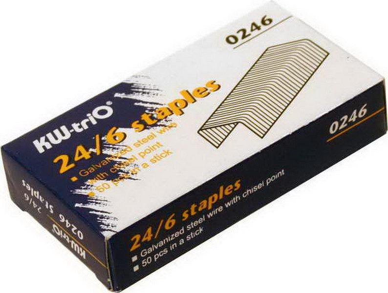 Степлеры, скобы : Скобы №24/6 KW-Trio 0246 (1000шт) 812051