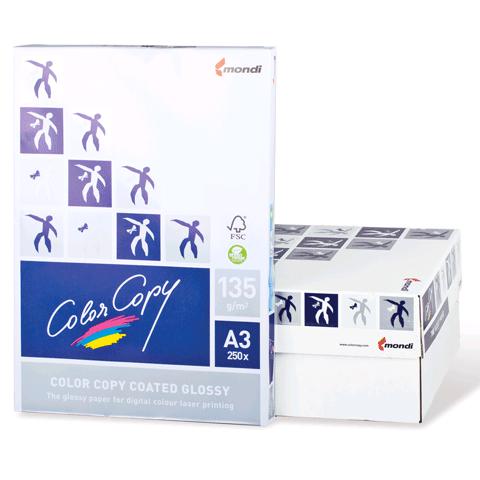 Бумага  д/полноцв.лазер.печати А3 Color Copy Coated Glossy 170г, 250л., CIE138, ISO102%, 69828