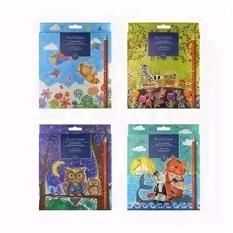 Карандаши 12цв. Bruno Visconti 30-0090 "Funcolor" пластиковые, короткие