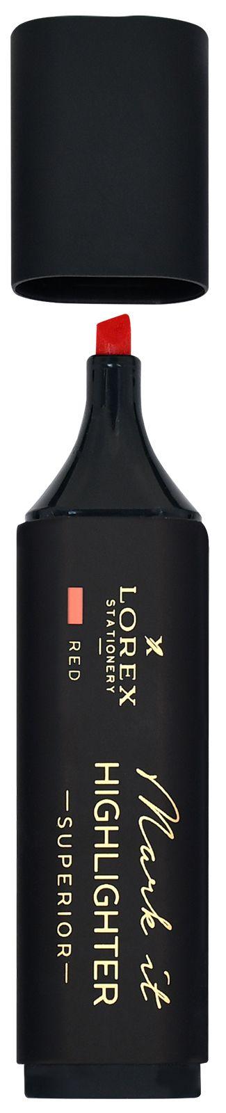 Маркер текст. Lorex LXHLMT-SR "Mark it SUPERIOR" 5мм НЕОН красный 229755