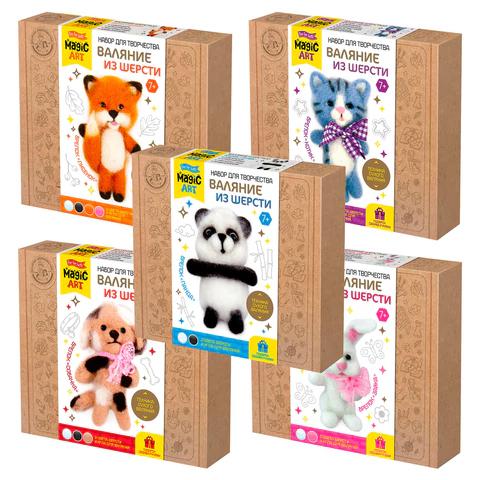 Набор для творчества 10 Королевство 04701/04704/04705/04703/04706 "Валяние из шерсти" ассорти 666325
