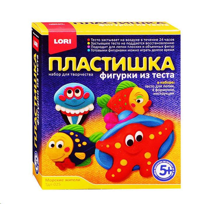Набор для творчества Lori Тдл-025 Фигурки из теста "Морские жители"