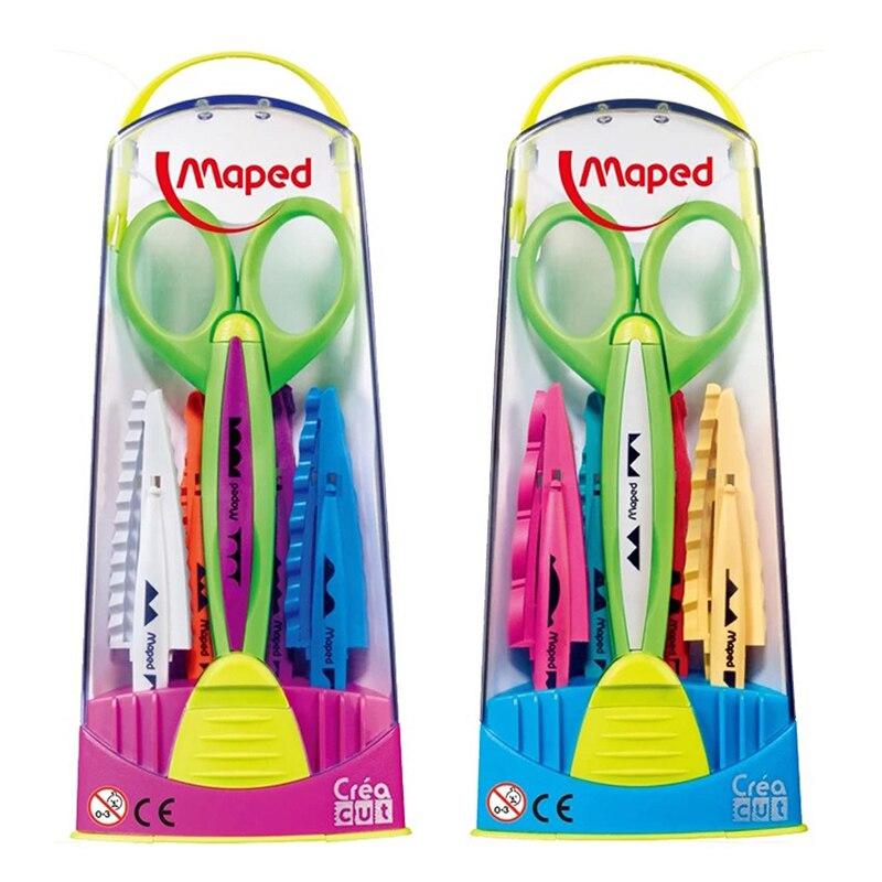 Ножницы 13,0см Maped 601005 Crea Cut для творчества, 5 сменных лезвий, ассорти