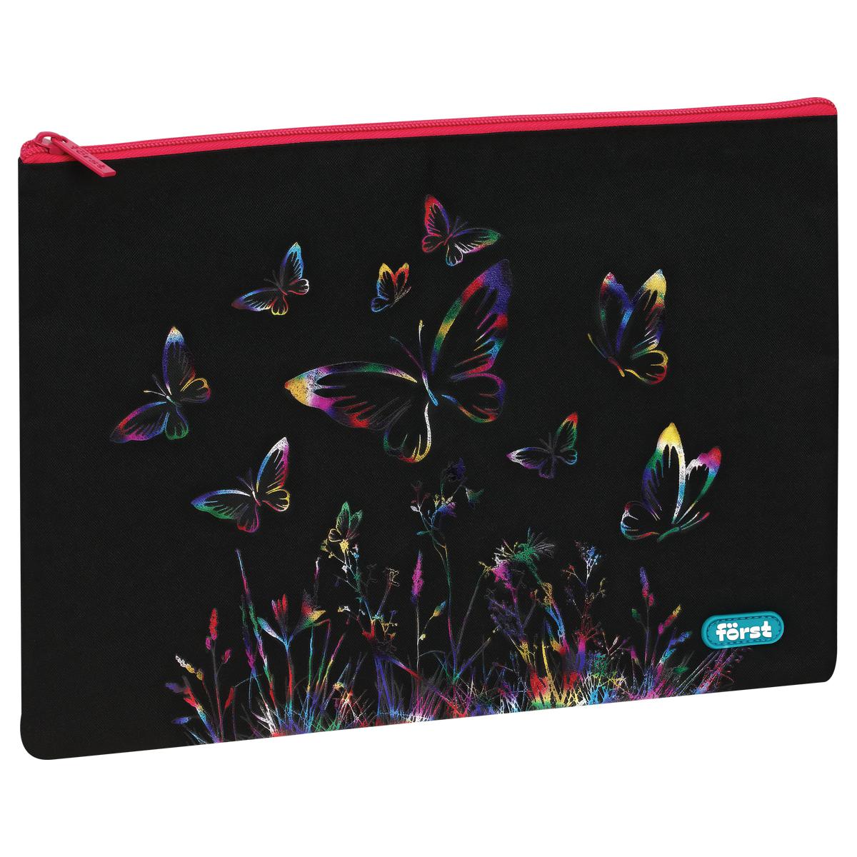 Папка на молнии текстильная А5 Forst FT-FB-A40304 "Colors of nature" 335х245мм 1 отд полиэстр 352134