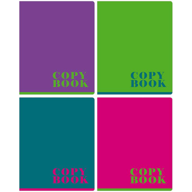 Тетрадь  48л. БиДжи 11018 "Monocolor" клетка, на скобе, эконом ассорти 340960