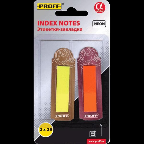 Блок липкий 2*12*45 Proff PF1376 25л. пластик неон 20-3178