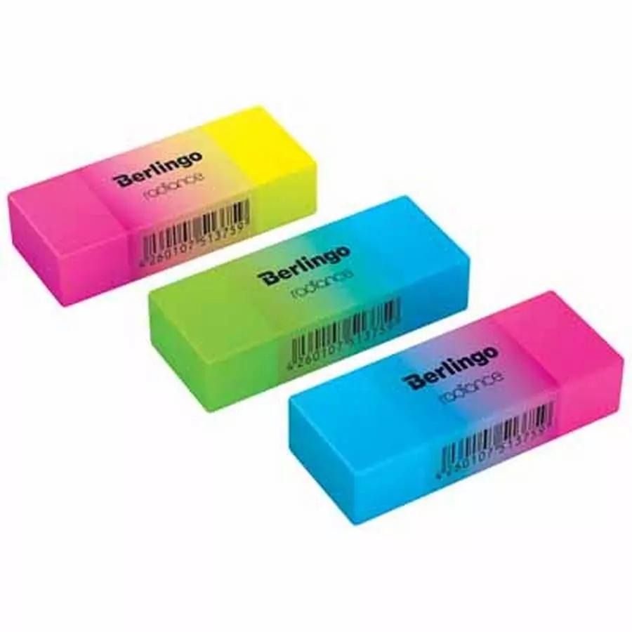 Ластик Berlingo BLc_00590 Radiance прямоугольный 50*18*10мм, ассорти 285498