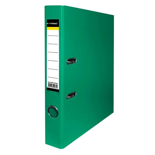 Папка-файл 55мм inФормат P2PVC-55/Grn зеленый PVC 2-сторонний 059932