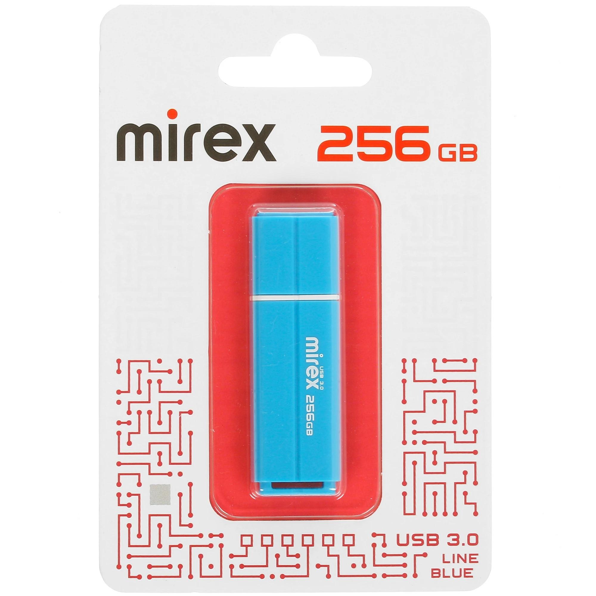 Флэш-диск Mirex LINE BLUE 256GB ecopack 3.0 13600-FM3LB256