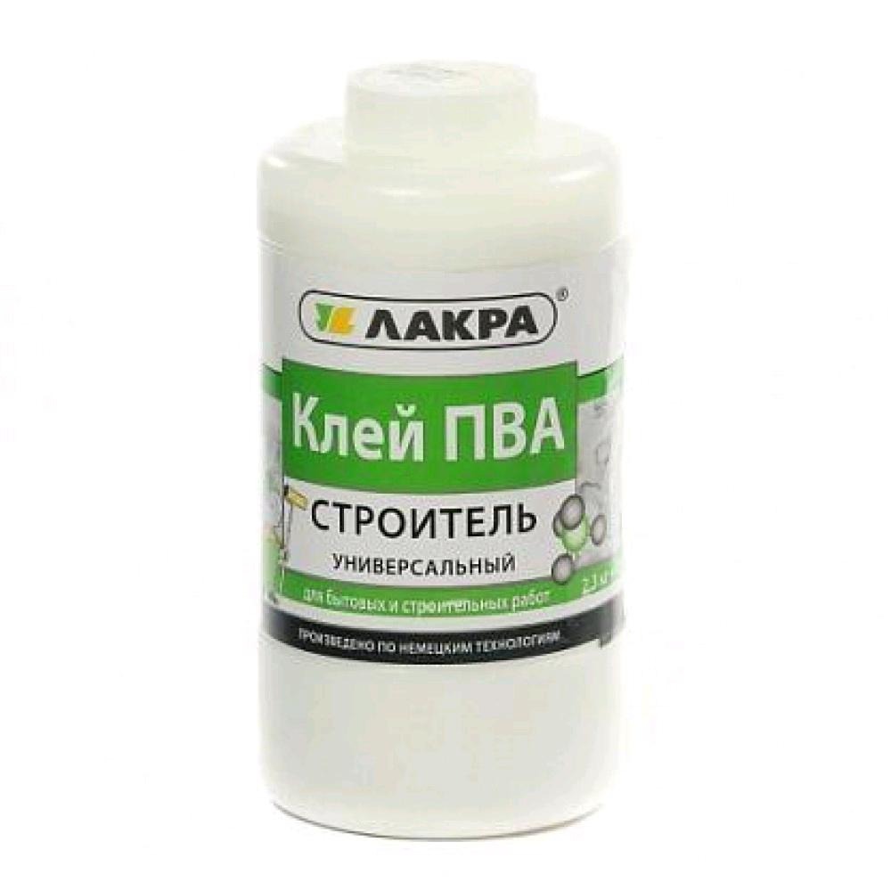 Клей ПВА 2,3кг Универсальный СТРОИТЕЛЬ Л-С (банка)
