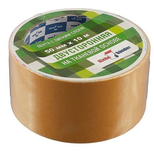 Скотч 50мм*10м тканевая двухстор 50*10PVC /Klebebander/ 116836