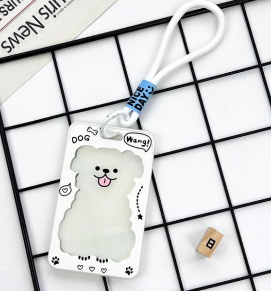 Бейдж Алеф 128P-178 "Woof!" вертикальный с петлей