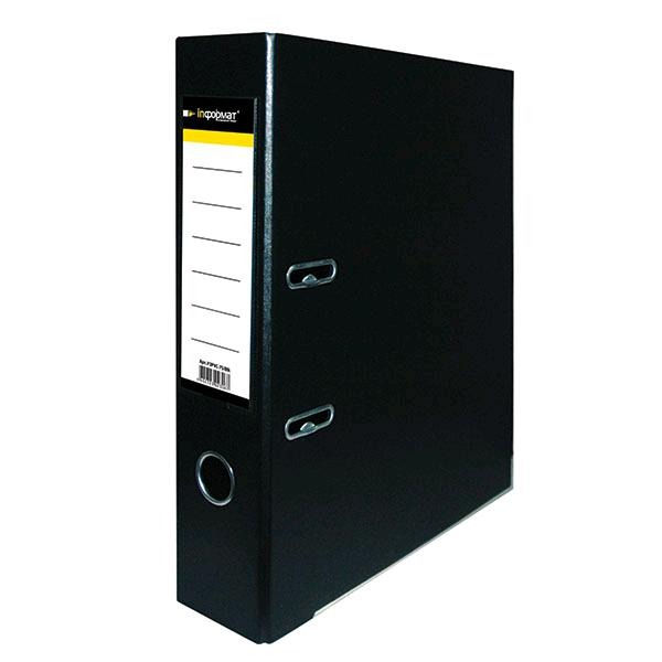 Папка-файл 55мм inФормат P2PVC-55/Blk черный PVC 2-сторонний 059939