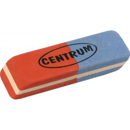 Ластик Centrum 80388 скошенный, 50*20*10мм, двухцветный