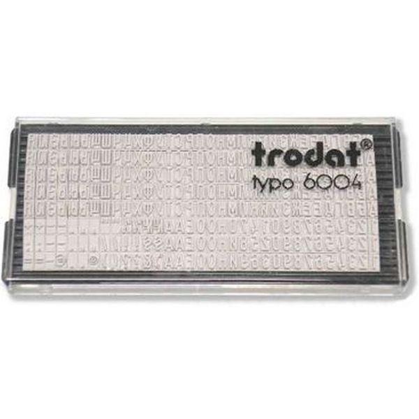 Касса для штампов и датеров 6004 русских букв и цифр h=4мм /TRODAT/ 64312