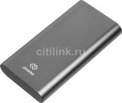 Аккумулятор DIGMA DG-ME-15000 Li-Pol 15000mah  3A темно-серый 1*USB 1076501